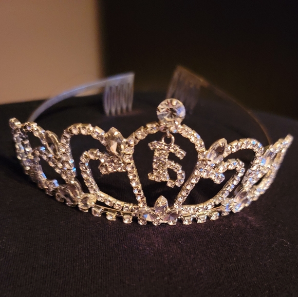 Sweet 16 Rhinestone Tiara - Picture 2 of 2
